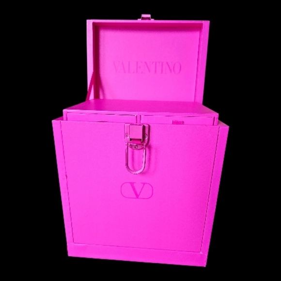 Valentino Jewelry - Valentino Neon Pink Jewelry Box With Handle NEW GWP LIMITED EDITION